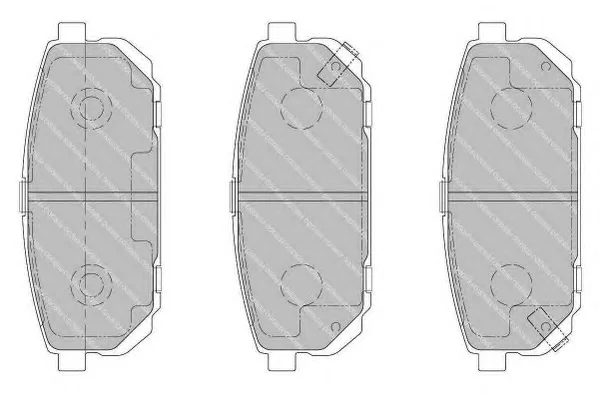 FSL1736 FERODO Тормозные колодки (фото 1)