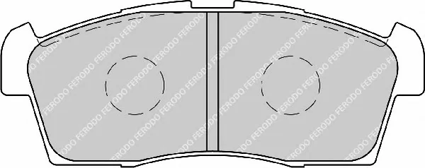 FSL1812 FERODO Тормозные колодки (фото 1)