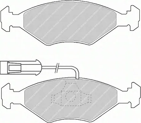 FSL912 FERODO Тормозные колодки (фото 1)