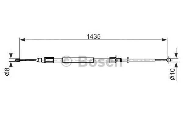 1 987 477 946 BOSCH Тросик, cтояночный тормоз (фото 5)