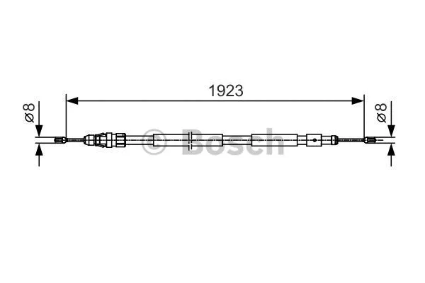 1 987 482 117 BOSCH Тросик, cтояночный тормоз (фото 1)