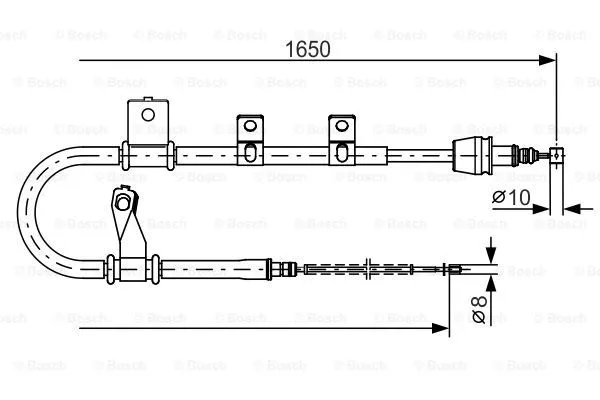 1 987 482 210 BOSCH Тросик, cтояночный тормоз (фото 1)