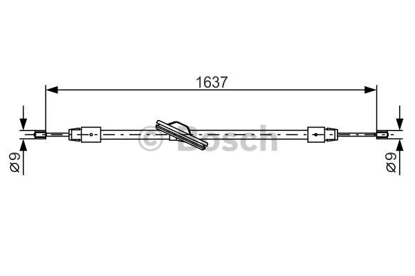 1 987 482 330 BOSCH Тросик, cтояночный тормоз (фото 1)