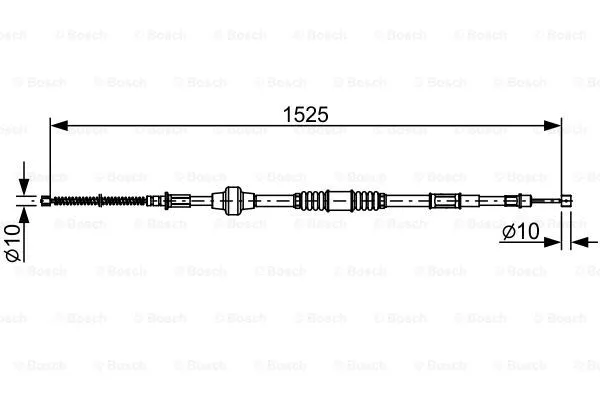 1 987 482 534 BOSCH Тросик, cтояночный тормоз (фото 1)