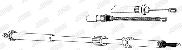 432644J JURID Тросик, cтояночный тормоз (фото 1)