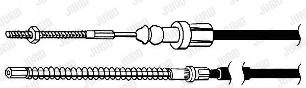 432726J JURID Тросик, cтояночный тормоз (фото 1)