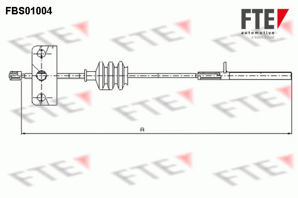 FBS01004 FTE Тросик, cтояночный тормоз (фото 1)