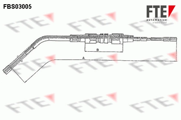 FBS03005 FTE Тросик, cтояночный тормоз (фото 1)
