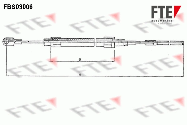 FBS03006 FTE Тросик, cтояночный тормоз (фото 1)