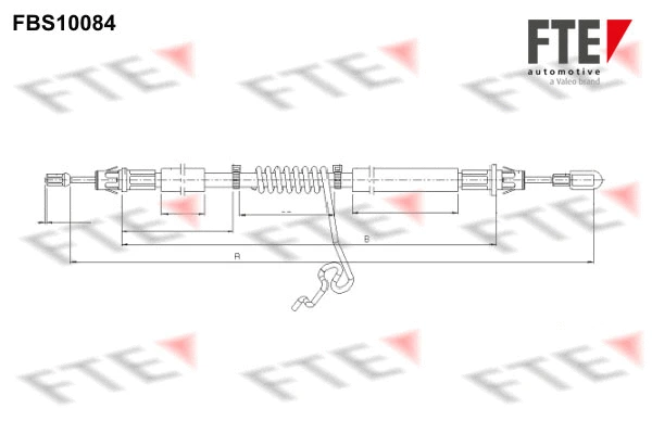 FBS10084 FTE Тросик, cтояночный тормоз (фото 1)
