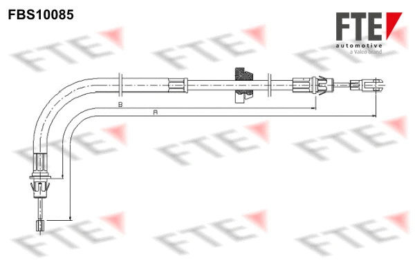 FBS10085 FTE Тросик, cтояночный тормоз (фото 1)