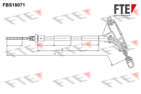 FBS18071 FTE Тросик, cтояночный тормоз (фото 1)