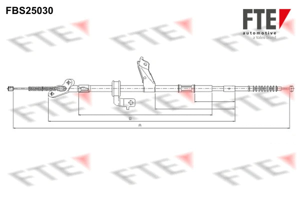 FBS25030 FTE Тросик, cтояночный тормоз (фото 1)