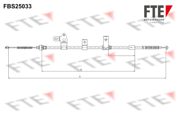 FBS25033 FTE Тросик, cтояночный тормоз (фото 1)