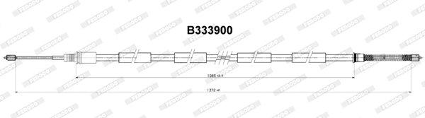 FHB431128 FERODO Тросик, cтояночный тормоз (фото 1)