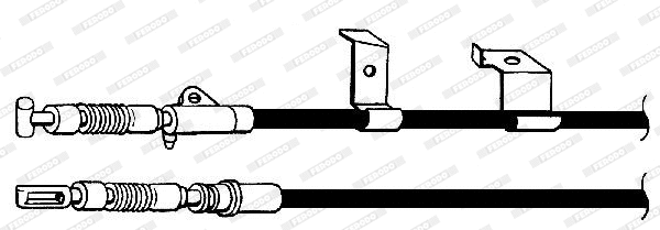 FHB434373 FERODO Тросик, cтояночный тормоз (фото 1)