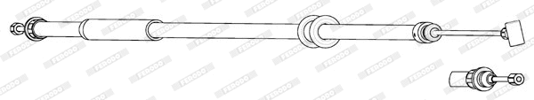 FHB434539 FERODO Тросик, cтояночный тормоз (фото 1)