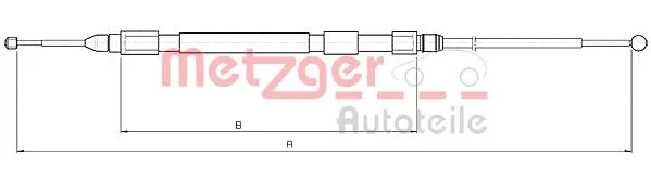 10.4157 METZGER Тросик, cтояночный тормоз (фото 1)