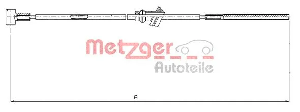 11.5932 METZGER Тросик, cтояночный тормоз (фото 2)