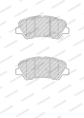 QC1593 WAGNER Комплект тормозных колодок, дисковый тормоз (фото 1)