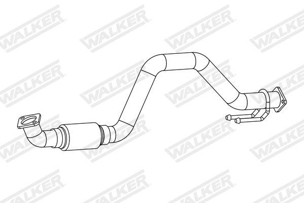 10848 WALKER Труба выхлопного газа (фото 1)