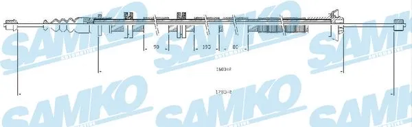 C0205B SAMKO Тросик, cтояночный тормоз (фото 1)