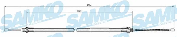 C0400B SAMKO Тросик, cтояночный тормоз (фото 1)