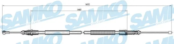 C1040B SAMKO Тросик, cтояночный тормоз (фото 1)