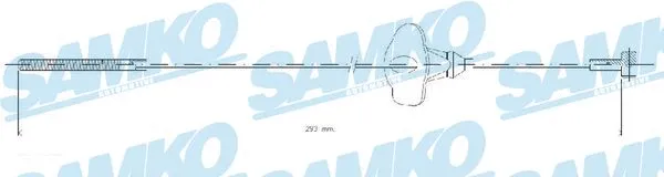 C1691B SAMKO Тросик, cтояночный тормоз (фото 1)