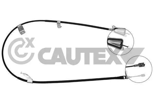 069084 CAUTEX Тросик, cтояночный тормоз (фото 1)