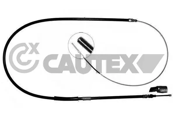 208023 CAUTEX Тросик, cтояночный тормоз (фото 1)