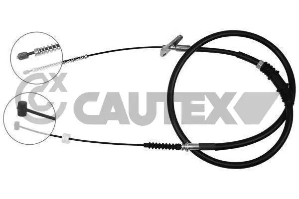 489107 CAUTEX Тросик, cтояночный тормоз (фото 1)