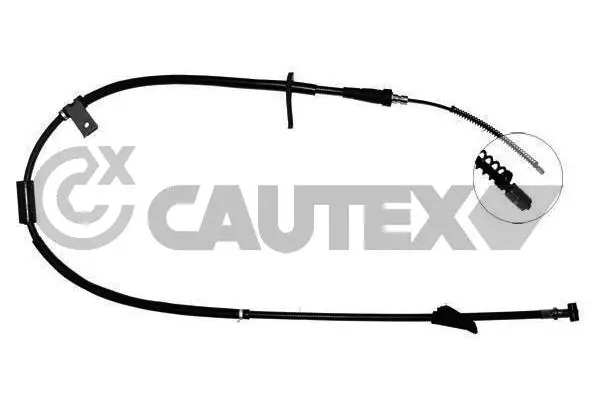 762007 CAUTEX Тросик, cтояночный тормоз (фото 1)