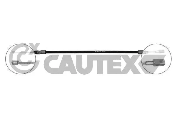 762879 CAUTEX Тросик, cтояночный тормоз (фото 1)