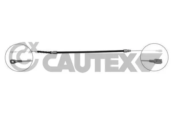 762880 CAUTEX Тросик, cтояночный тормоз (фото 1)