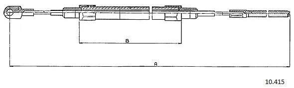 10.415 CABOR Тросик, cтояночный тормоз (фото 1)
