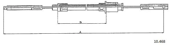 10.468 CABOR Тросик, cтояночный тормоз (фото 1)