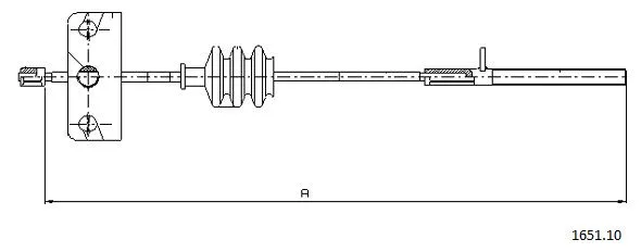 1651.10 CABOR Тросик, cтояночный тормоз (фото 1)