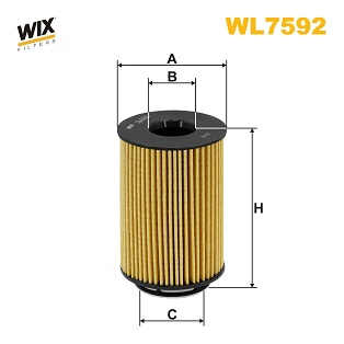 WL7592 WIX Масляный фильтр (фото 1)