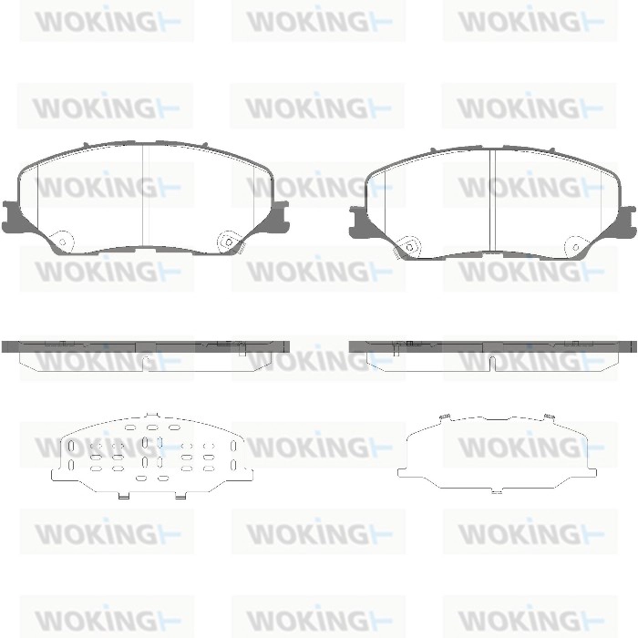 P18753.04 WOKING Комплект тормозных колодок, дисковый тормоз (фото 1)