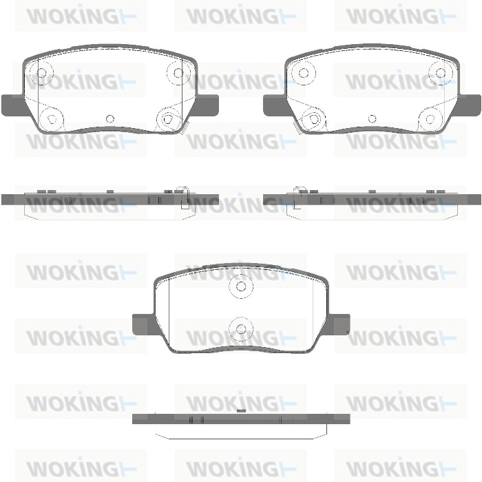 P18693.02 WOKING Комплект тормозных колодок, дисковый тормоз (фото 1)