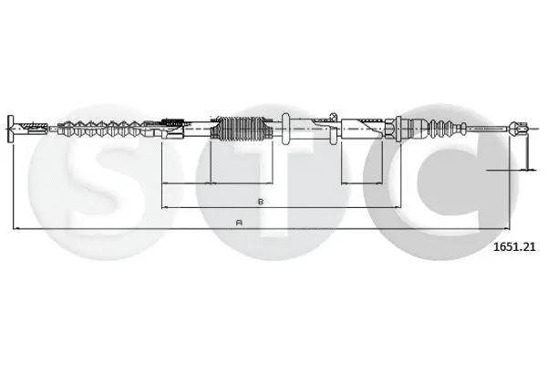 T480482 STC Тросик, cтояночный тормоз (фото 1)
