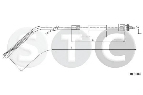 T481006 STC Тросик, cтояночный тормоз (фото 1)