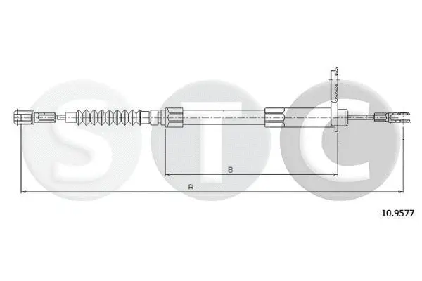 T481015 STC Тросик, cтояночный тормоз (фото 1)