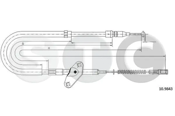 T481017 STC Тросик, cтояночный тормоз (фото 1)