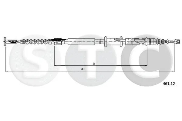 T481317 STC Тросик, cтояночный тормоз (фото 1)