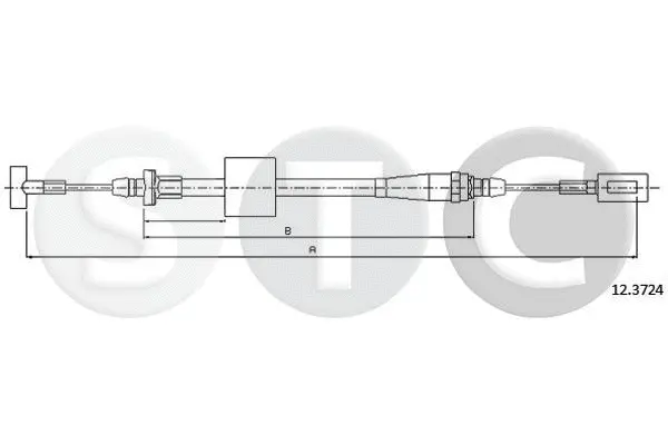 T481394 STC Тросик, cтояночный тормоз (фото 1)