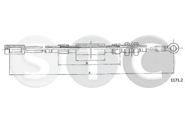 T481410 STC Тросик, cтояночный тормоз (фото 1)