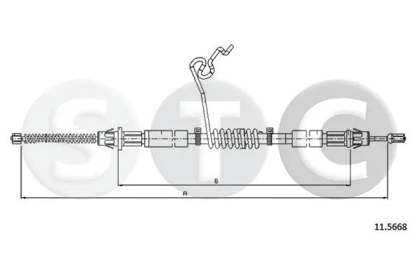 T481821 STC Тросик, cтояночный тормоз (фото 1)