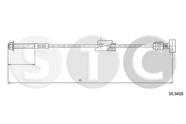 T481836 STC Тросик, cтояночный тормоз (фото 1)